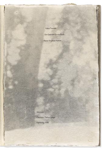 Tawada, Yoko (b. 1960) & Stephan Köhler (b. 1959) Ein Gedicht fur ein Buch.